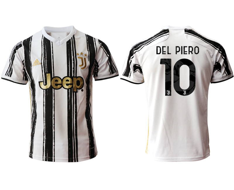 Men 2020-2021 club Juventus home aaa version #10 white Soccer Jerseys